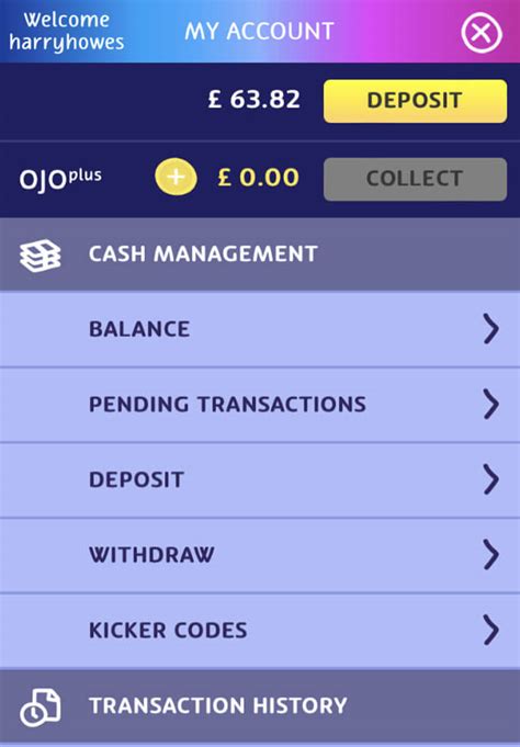 play ojo my account.